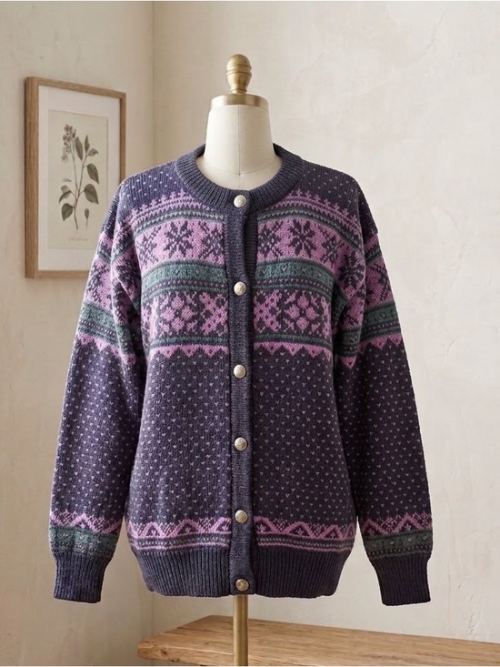 Dale of Norway Sweaters - Vtg Dale of Norway Wool Cardigan Unisex Nordic EUC Wmns L/Mens S